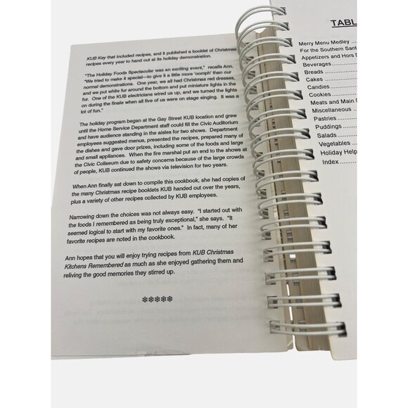 1994 KUB's Christmas Kitchens Remembered Spiral-Bound Cookbook Knoxville TN - Picture 4 of 8